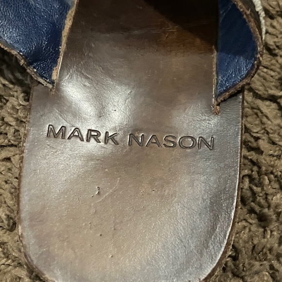 Mark Nason Los Angelos Made In Italy Dark Brown Leather Sandals w/ Dragon Design main image 6